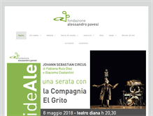 Tablet Screenshot of fondazionealessandropavesi.org